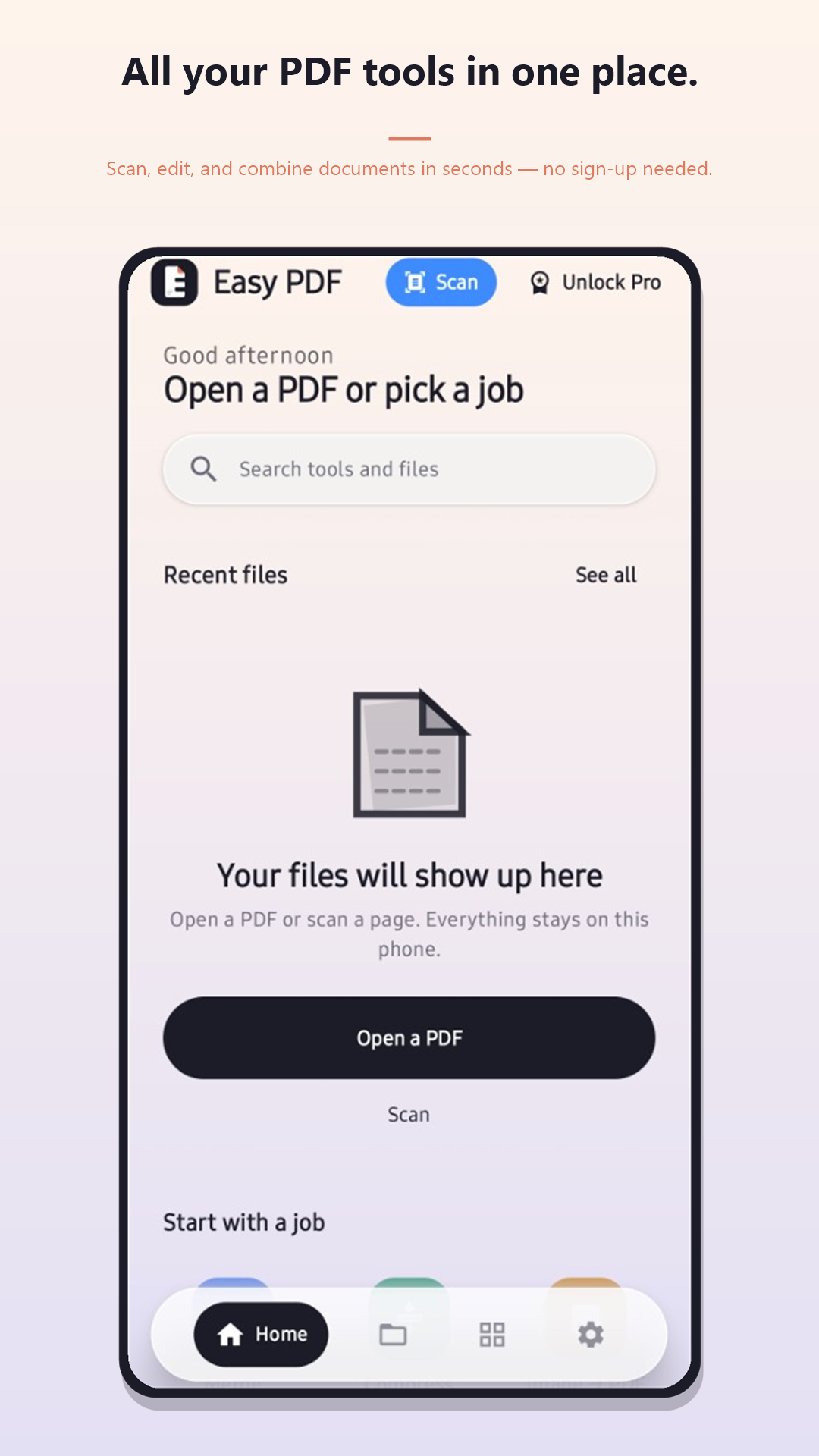 Easy PDF screenshot