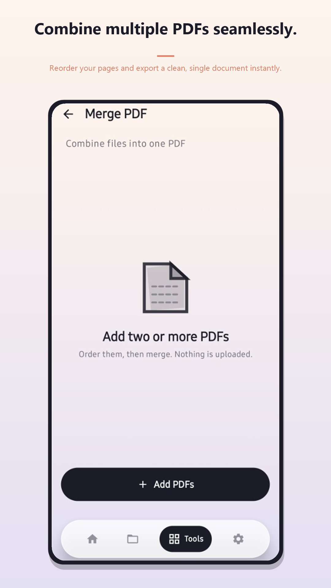 Merge PDFs