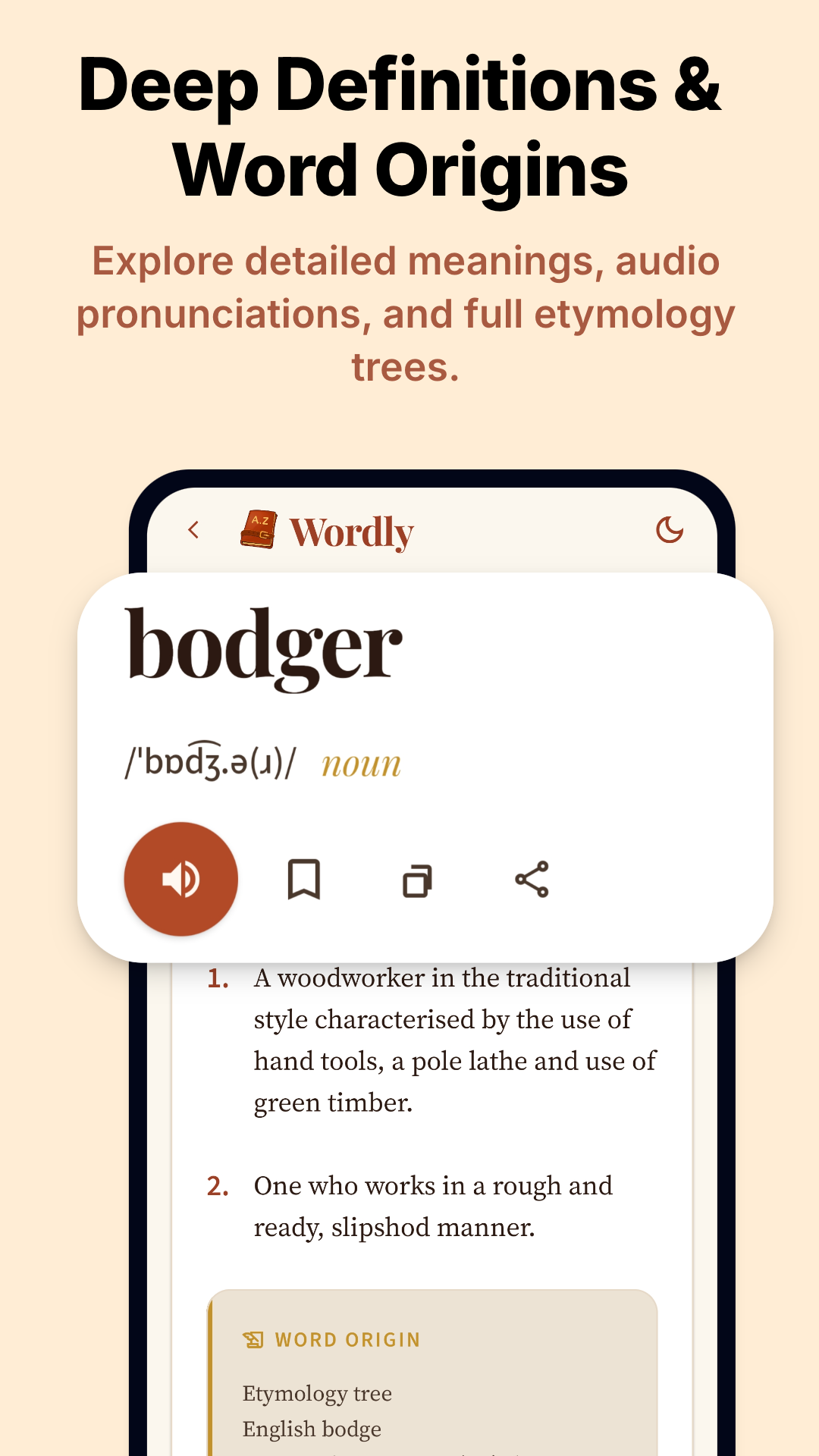 Definitions and word origins