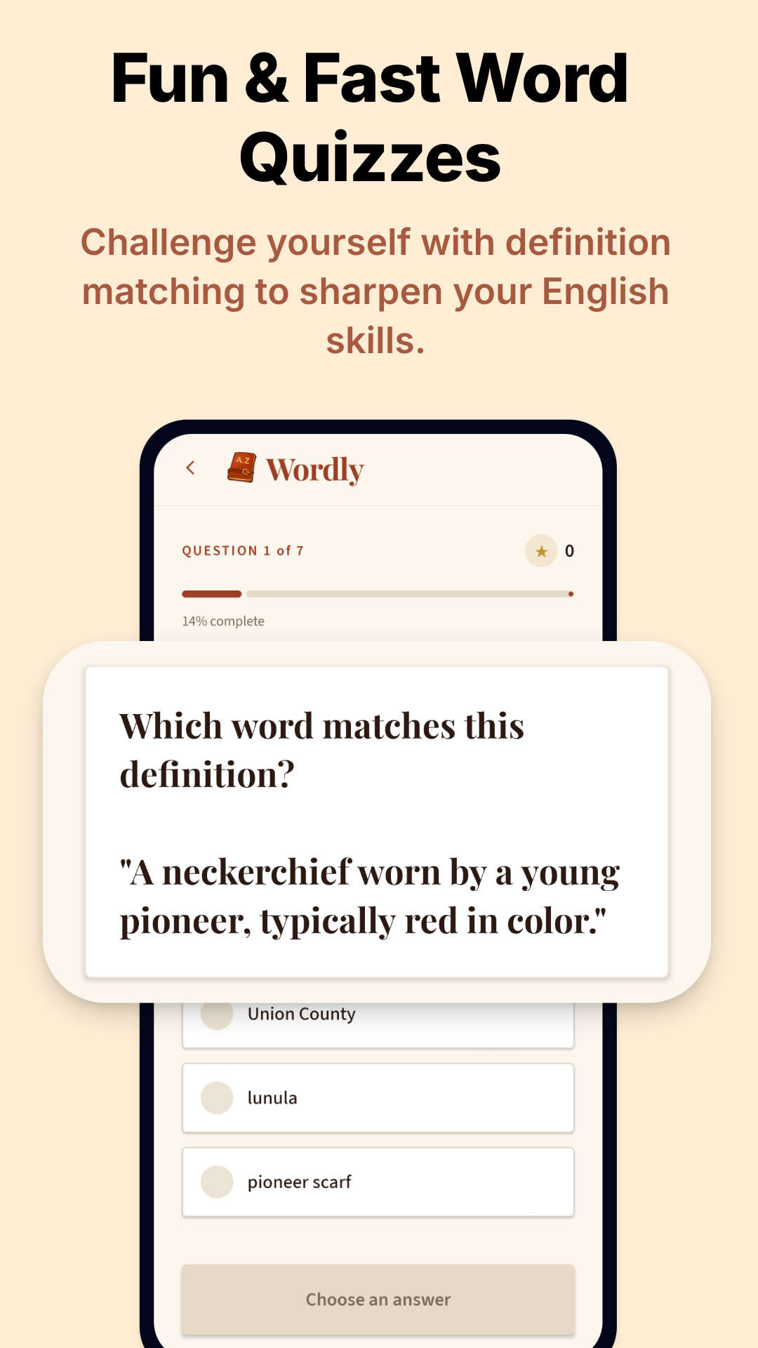 Word quizzes